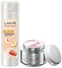 Lakmé Peach Milk Lotion Moisturizer Spf 24 Pa++, 200Ml & Lakmé Absolute Perfect Radiance Skin Lightening Light Creme All Skin, 50G