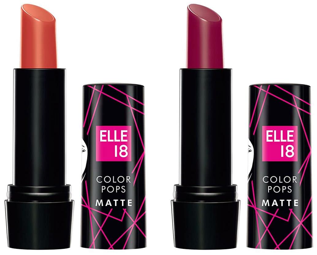 Lakmé Elle 8 Lipstick Tan Nude (Matte) & Elle18 Lipstick Winter Berry (Matte)