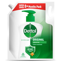 Dettol Antiseptic Disinfectant liquid for First aid, Surface Cleaning and Personal Hygiene & Liquid Handwash Refill - Original Germ Protection Hand Wash- 1500ml | Antibacterial Formula