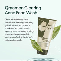 Qraa Men Qraa Acne Therapy Set- Pack Of Acne and Pimples Clearing Face Wash 100ml and Acne Gel 50ml, 100 ml (Pack of 2)