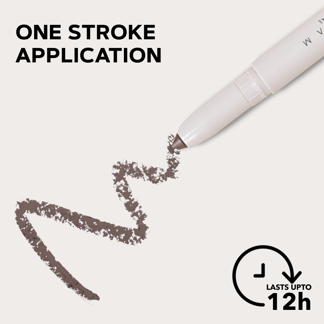SIMPLYNAM Ultimate Kajal – Intense Brown | 1 Stroke Intense Color Payoff | Water Resistant | Long-Lasting & Smudge-Proof | Safe for Sensitive Eyes | 7X More Product | In-Built Sharpener & Smudger