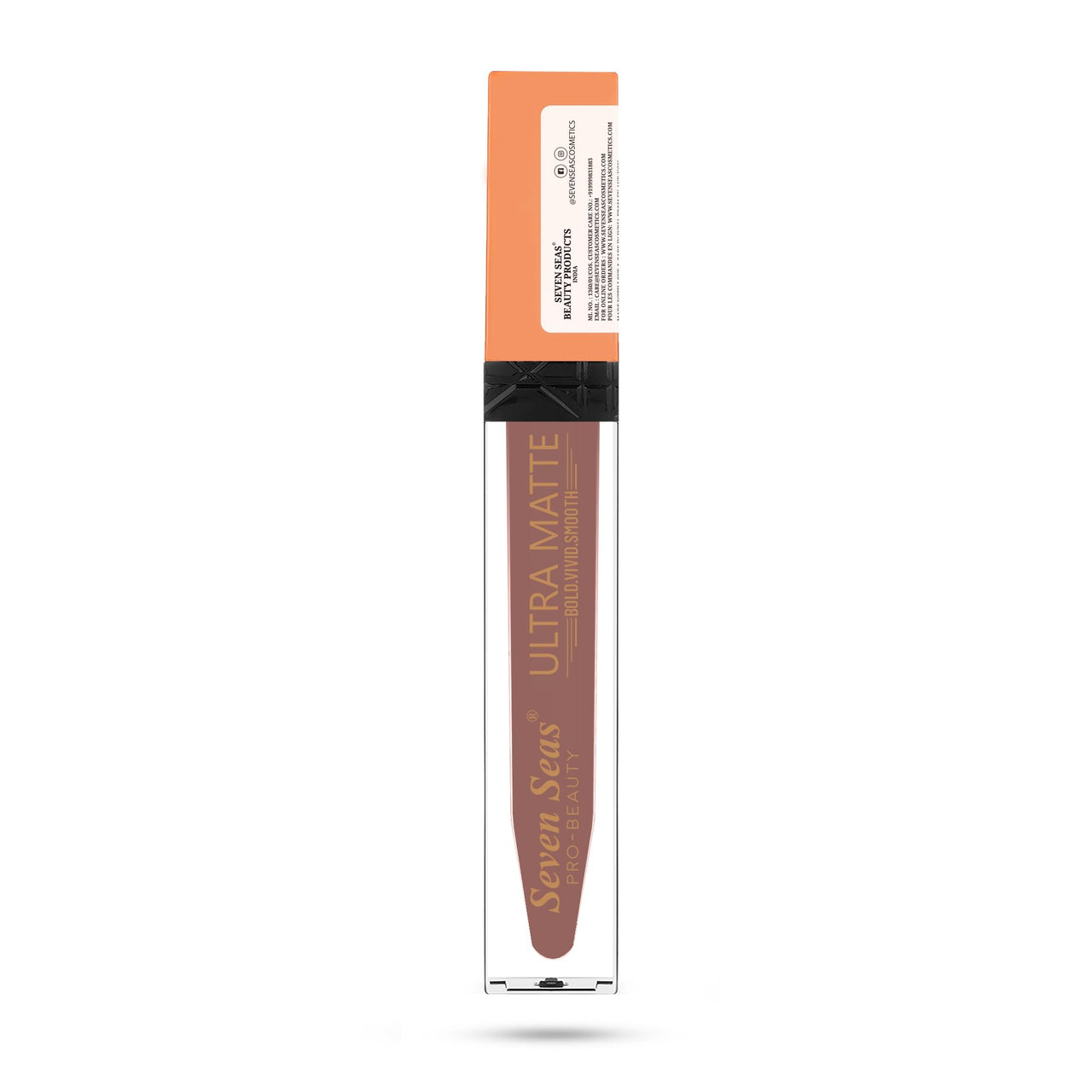 Seven Seas Ultra Matte Liquid Lipstick Trendy Nude Shade (Brown Nude)