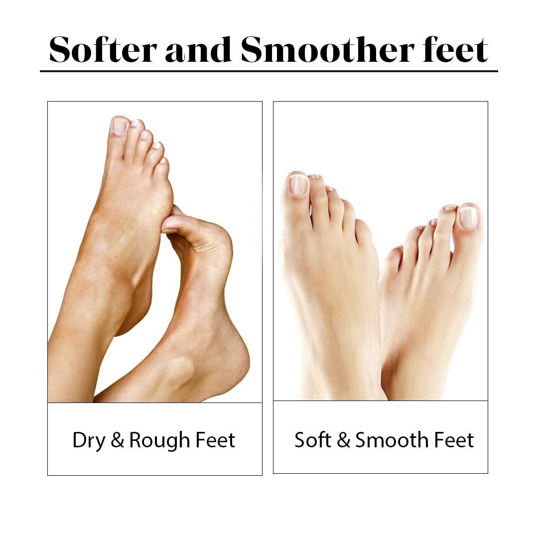 LuxaDerme Foot Hydrating Socks | Deeply Moisturizes Dry & Dull Skin | Reduces Pigmentation | Nourishes Nails & Cuticles (Pack of 5)