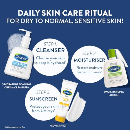 Cetaphil Hydrating foaming Face Wash, Cream to Foam Cleanser 236ml | Niacinamide, Pro-Vitamin B5 & and Aloe for Gentle Cleansing