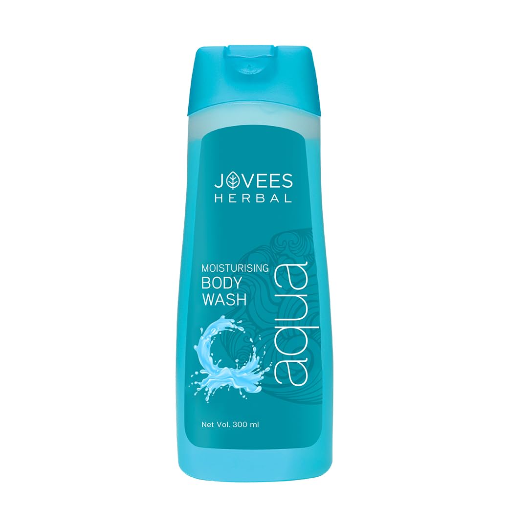 Jovees Herbal Aqua Body Wash For Softer, Smoother Skin With Lavender & Chamomile Ext | Shower Gel for Dry, Rough & Bumpy Skin With Long Lasting Fragrance 300ml