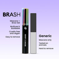 FAE Beauty 2-in-1 Volumising Mascara & Brow Gel | Lengthening & Buildable Formula | Easy To Remove | For All Genders | For Lashes & Brows | Vegan (Jet Black)
