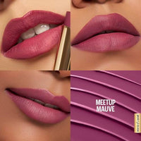 Lakmé 9to5 Lipstick, Hya Matte, with Hyaluronic Acid for hydrated lips, Meetup Mauve 3.6gm