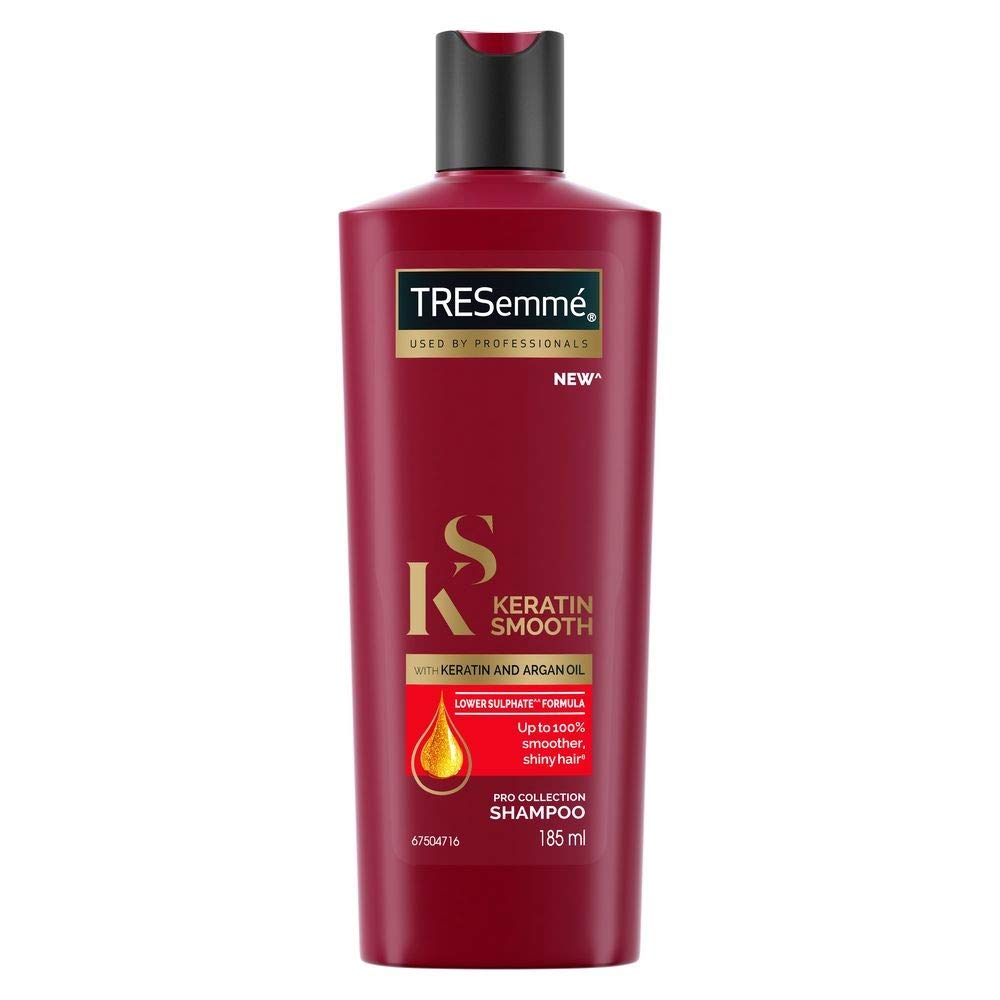 Tresemme Keratin Smooth Shampoo, 580Ml And Tresemme Keratin Smooth Shampoo, 185Ml