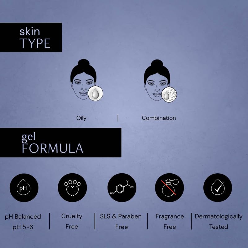 Deconstruct Oil-Free Moisturizer For Oily Skin | 3% NMF Complex + 0.2% Panthenol | Lightweight Gel Moisturizer | For Oily to Combination Skin | 50gm