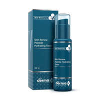 The Derma Co. X Dr.V Skin Renew Peptide Hydrating Toner With Hyaluronic Acid - 100 Ml, 1% Salicylic Acid, Unclogs Pores, Alcohol-Free
