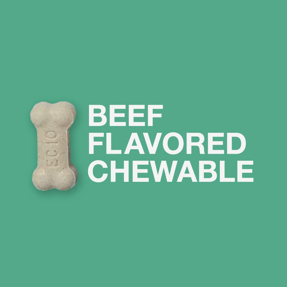 Elanco Chewable Quad Dewormer for Small Dogs, 2-25 lbs, 4 Chewable Tablets, White Quad Dewormer Only One Pack