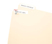 Avery File Folder Labels, Laser and Inkjet Printers, 1/3 Cut, White, Pack of 252 (05202)