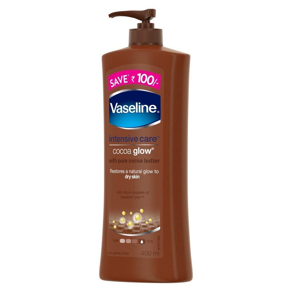 Vaseline Intensive Care Body Lotion - Cocoa Glow, 400ml Bottle