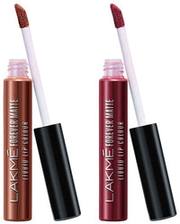Lakmé Lip Color Red Sangria,Nude Twist (Matte)