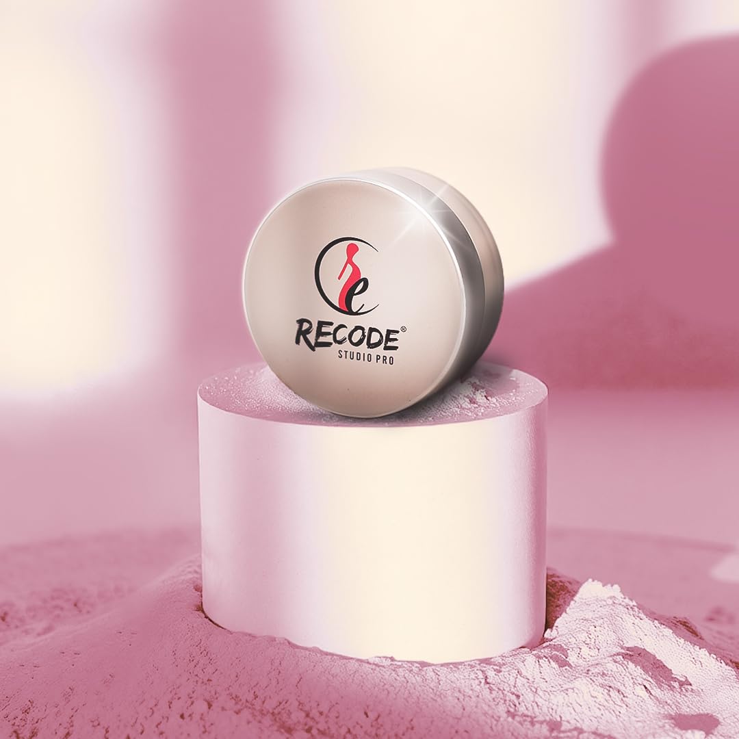 Recode Studio Pro Loose Setting Powder, Pink, Professional Makeup