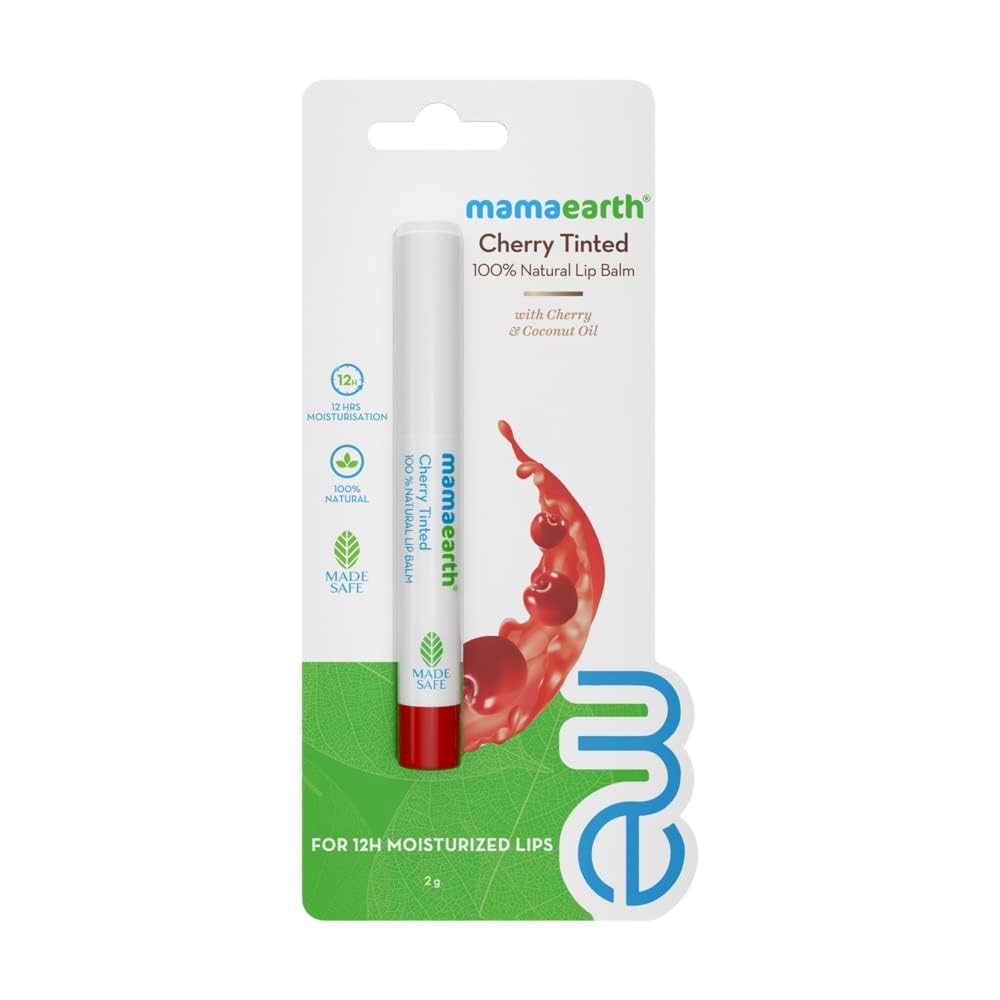 Mamaearth 100% Natural Lip Balm for Women - 2 g (Cherry)