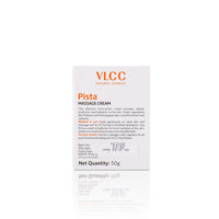 VLCC Pista Massage Cream 50g - For Intensive Hydration & Radiance | Improves Skin Complexion | Protects and Strengthens the Skin | Power of 10 Natural Extracts.