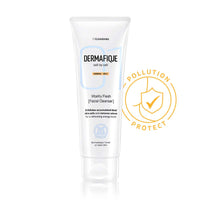 Dermafique Vitality Flash Facial Cleanser – 100ml, Orange Zest Extract Removes Sebum (Oil), Face Wash with Micro Pearls Exfoliator | Soap, Paraben & Alcohol Free | Dermatologist Tested