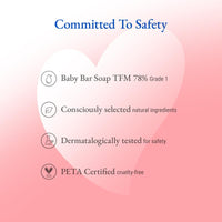 Softsens Baby Nourishing Soap Bar Enriched with Colloidal Oatmeal, Shea Butter & Vitamin E I Dermatologically Tested & Paraben Free for Baby Skin- Pack of 2 (100 gms x 6)