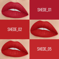 FLiCKA Tomato Bullet Matte Lipstick (Pack Of 3) | Hydrating, Moisturizing, Upto 6Hrs Long Lasting| Transfer & Smudge Proof Lipsticks For Women, Shade - 04