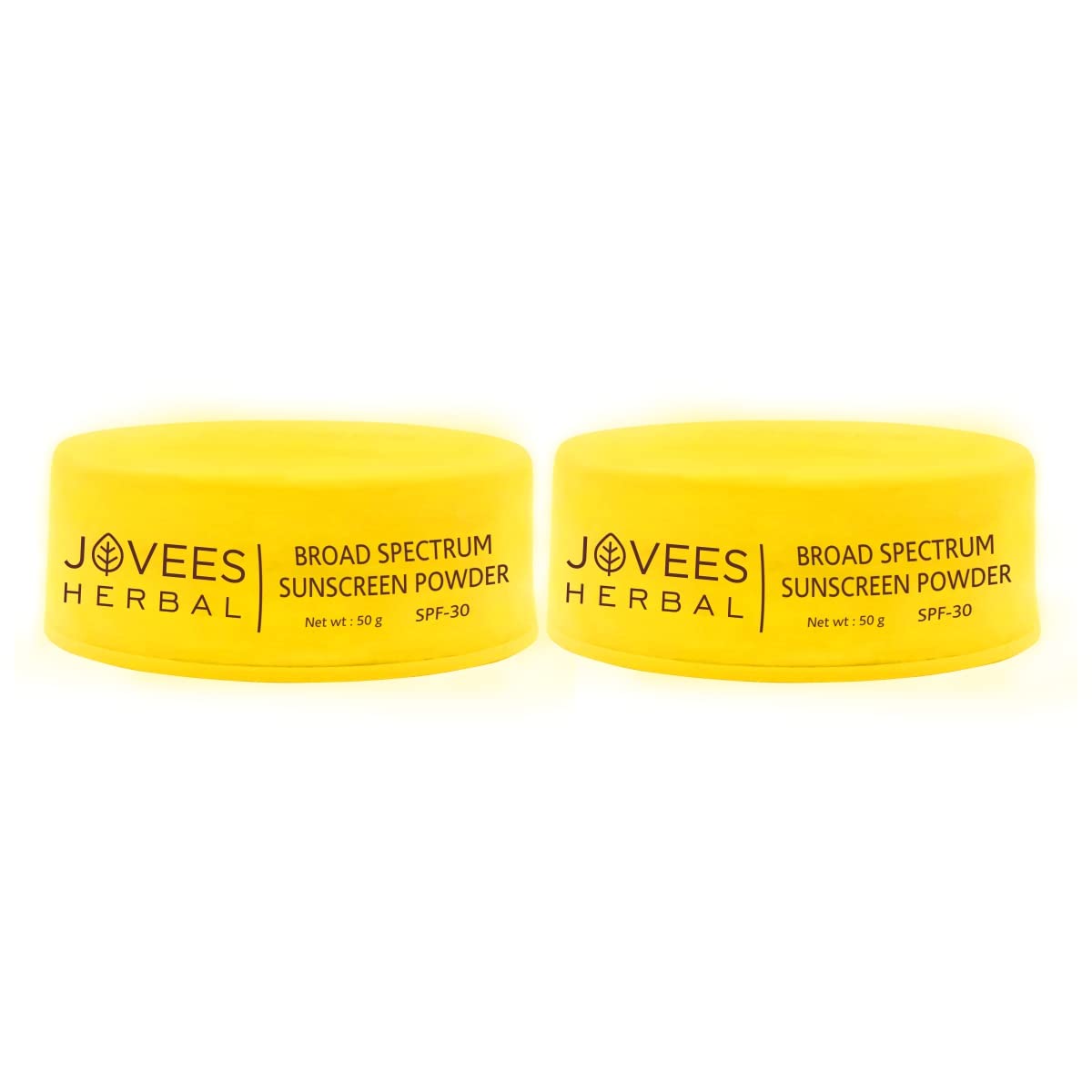 Jovees Herbal Broad Spectrum Sunscreen Powder With SPF 30 | Prevents Sunburns, Skin Damage & Uneven Skin Tone | Natural Mineral Based Ingredients 50 G (Pack of 2)
