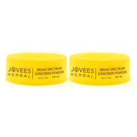 Jovees Herbal Broad Spectrum Sunscreen Powder With SPF 30 | Prevents Sunburns, Skin Damage & Uneven Skin Tone | Natural Mineral Based Ingredients 50 G (Pack of 2)