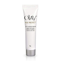 Olay Age Protect Anti-Ageing Cream | Lightens Dark Spots and Reduces Wrinkles | Normal, Oily, Dry, Combination Skin | 18g