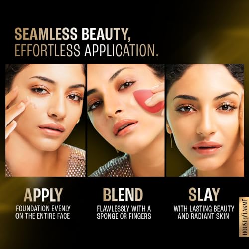 LAKMÉ Forever Matte Radiant Liquid Full Coverage Foundation For Superior For All Skin Coverage, Vit E, Lightweight & Water-Resist, Natural Shell, 27 ml