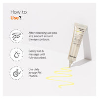 Minimalist Vitamin K + Retinal 01% Under Eye Cream | Reduces Dark Circles, Wrinkles & Fine Lines | With Caffeine for Puffiness | For Women & Men | 14 gm