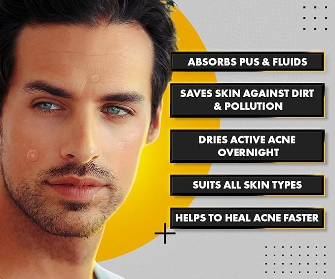 Urbangabru Hair Volumizing Powder 10 GM & Acne Pimple Patch 72 Dots - Men's Grooming Combo Kit