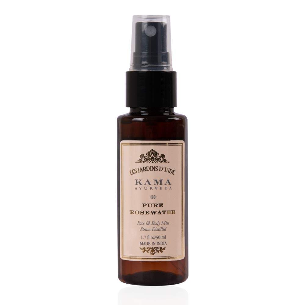Kama Ayurveda Suvarna Haldi Chandan Brightening Face Pack and Pure Rose Water