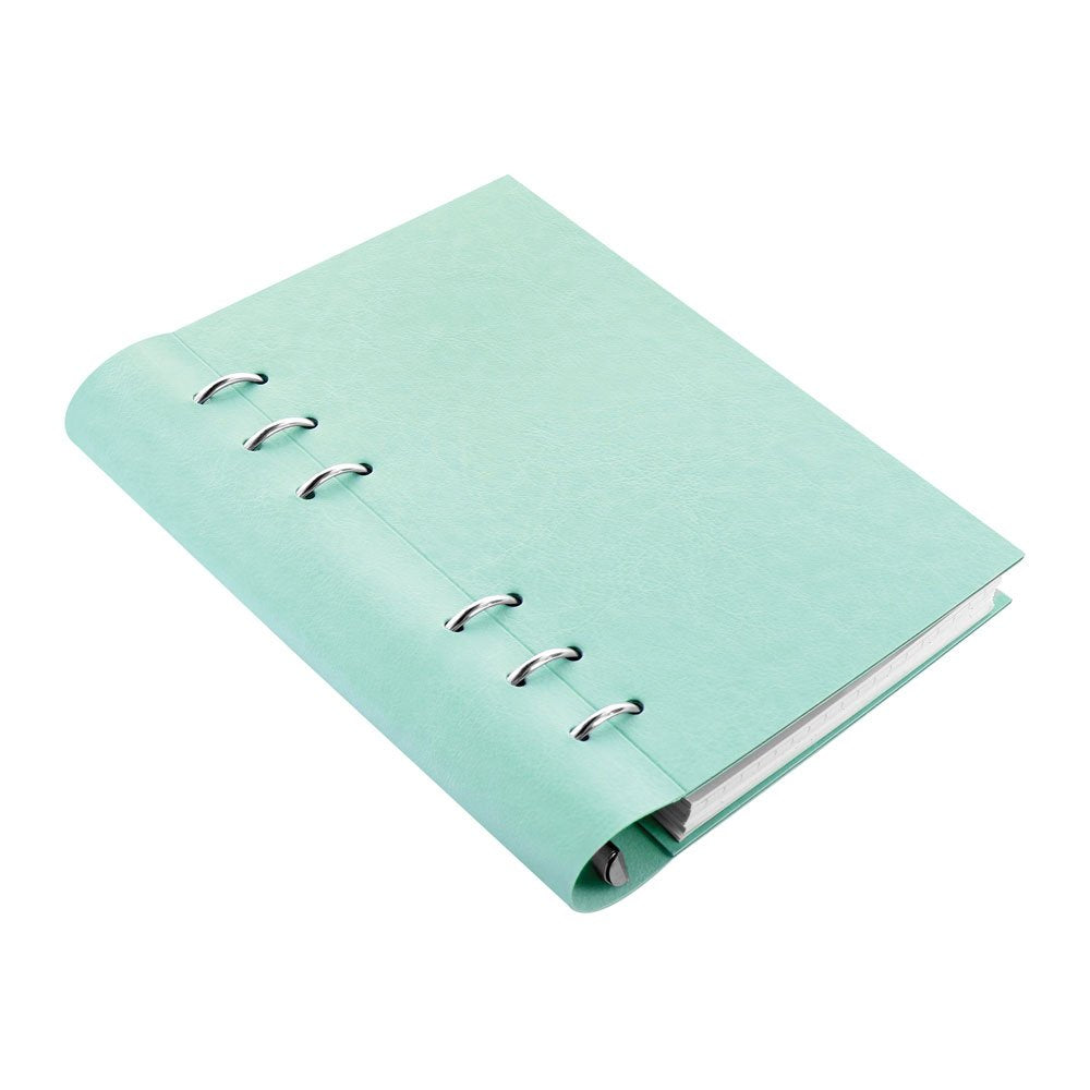Filofax Clipbook, Classic Refillable Notebook, Duck Egg, Personal (6.75 x 3.75") Ruled, Plain and Quadrille Notes Pages, Undated Planner, Yearly, Monthly and Weekly Calendar (B023629)