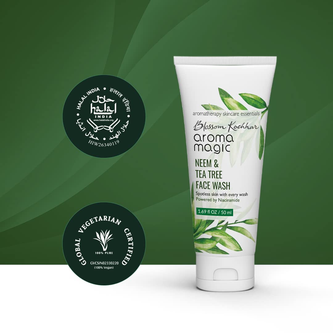 Aroma Magic Neem & Tea Tree Face Wash PWRD By Niacinamide (100*3ml)