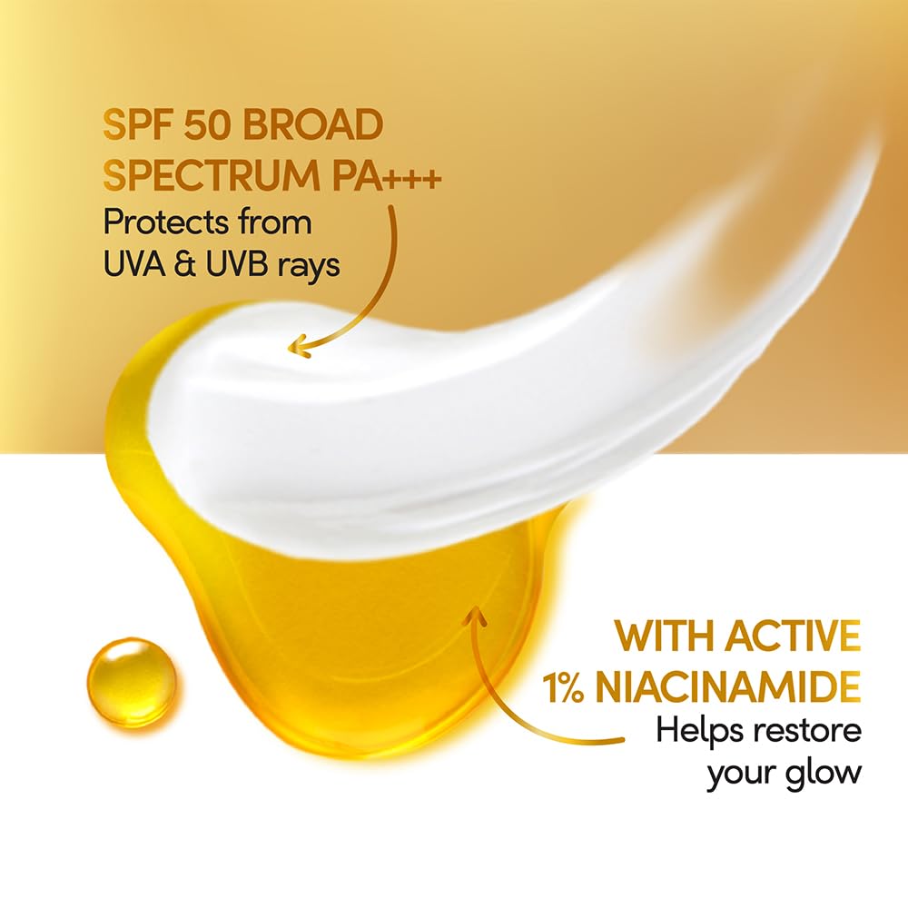 POND's Sun Miracle Spf 50 Pa+++ Lightweight For All Skin Sunscreen Body Lotion, Protects From Uva/Uvb Rays, 1% Active Niacinamide, No White Cast-90Ml, 1 Count