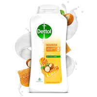 Dettol Antiseptic Liquid for First Aid, Surface Disinfection and Personal Hygiene, 1000ml & Body Wash and Shower Gel for Women and Men, Nourish - 250ml | Soap-Free Bodywash | 8h Moisturization