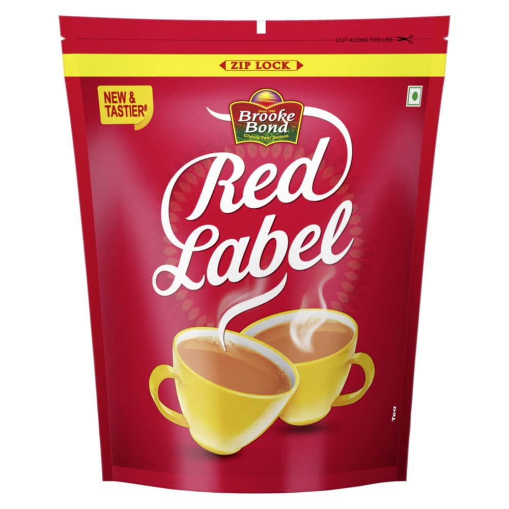 Red Label Brooke Bond Tea Leaf,1 Kg,Ginger Tea,Basil,Cardamom,Ginger
