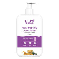 Aravi Organic Multi Peptide Anti-Hair Fall Conditioner - Acetyl Tripeptide 3, Palmitoyl, Oligopeptide & Rosemary - 200ml