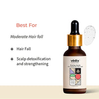 Vedix Hair Serum, Prachay Customized Ayurvedic Hair Serum For Women & Men, With Green Tea, Ginseng & Moringa For Moderate Hair Fall, Reduces Hair Fall - 30 Ml (Packing May Vary, 100 Gm)