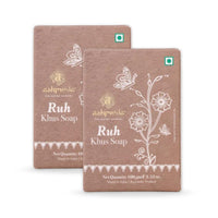 Ashpveda Ayurvedic Khus & Aloevera Bath Soap Herbal Cleanser, Gentle Skin Care, Natural Scent, Nourishing Bathing Bar for Skin Refreshment and Rejuvenation (100gm) (Pack of 2)