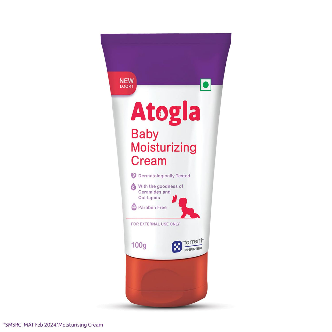 Tedibar Moisturising Baby Bathing Bar 75g (Pack of 2) And Atogla Baby Cream 100g - By Torrent Pharma