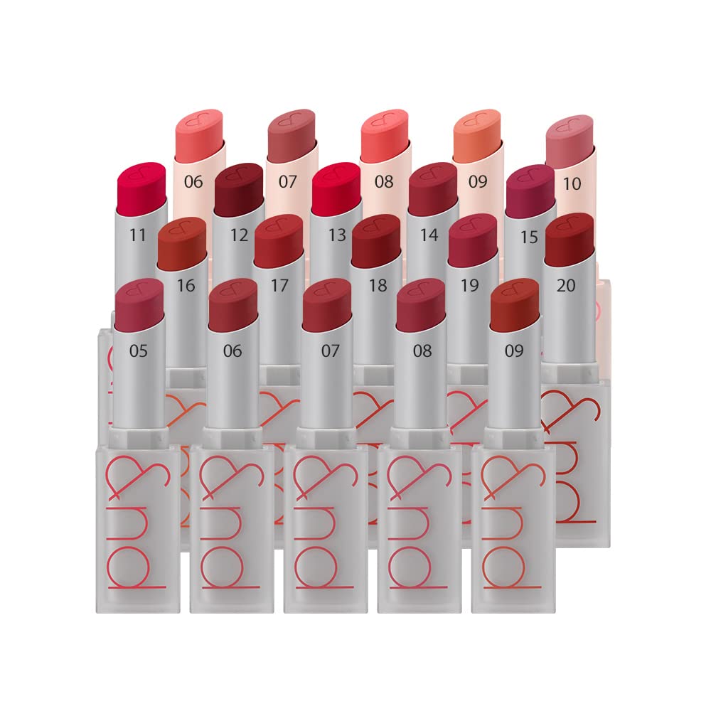 Rom&nd Zero Matte Lipstick - Lightweight, Velvety Matte, Buildable, Long-Lasting, Non-Drying - 01 Dusty Pink, 3g