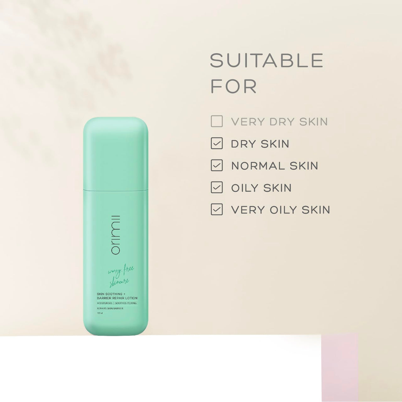 Orimii Barrier Repair Body Lotion 100ml | Moisturizes Dry Skin, Reduces Irritation & Itching | Lightweight & Non Sticky Body Lotion | Pregnancy & Breastfeeding Safe