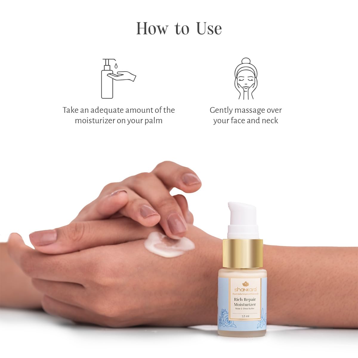 Shankara Rich Repair Moisturizer - Ultimate Skin Rejuvenation Cream with Ayurvedic Extracts, Vitamin C Ester, Anti-Aging, Deep Moisturizing, and Antioxidant Protection - 12ml