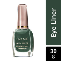 Lakmé Insta Shimmery Eye Liner, Golden, 9 Ml And Insta Eye Liner, Green Gel, 9 Ml