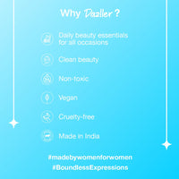 DAZLLER Liquid Eyeliner Waterproof, 9.5Ml, Black + Blue, Smudge-Proof, Matte Finish, One Stroke Application, Long-Lasting, Deeply Pigmented, Lightweight, Quick-Drying