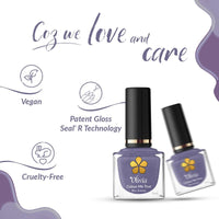 Olivia Nail Paint for Glossy Finish - 5ml (16 Frosted Lilac)