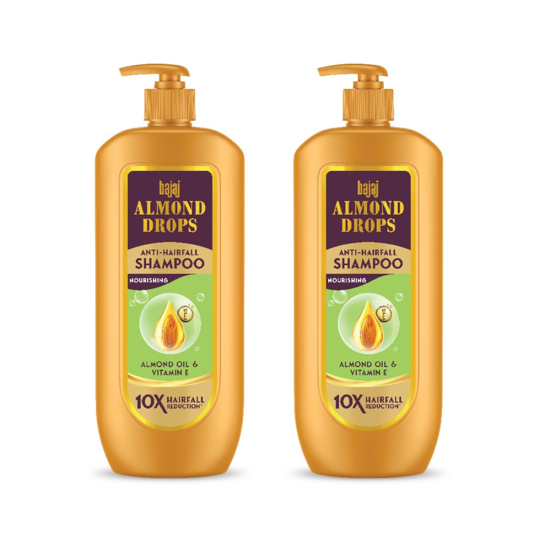 Bajaj Almond Drops Anti Hairfall Shampoo 340ml (Pack of 2)