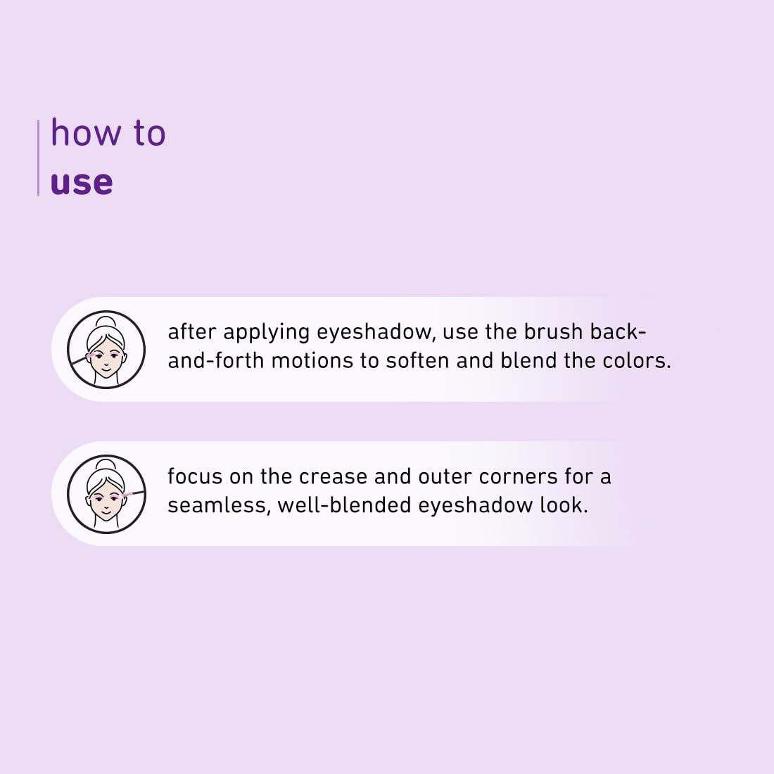 Plum Soft Blend Liner & Spoolie Brush | Ultra-soft Bristles | Flawless Application | Easy Pick-up | 06