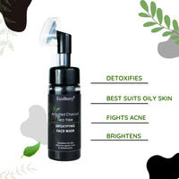EcoBerry Activated Charcoal Teatree Face Wash | For Acne Prone, Oily Skin, Detoxifies Skin, Organic, Non Comedogenic, Paraben Free, Chemical Free, Cruelty Free, Mineral Oil Free, Preservative Free, Vegan