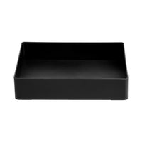 Basics Rectangular Plastic Desk Organizer, Accessory Tray, Black